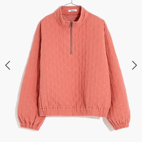 Diamond Jacquard Half-Zip Pullover Top - Picture 1 of 1